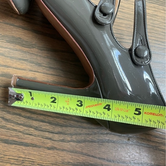 J. Crew Mona Mary Jane Pumps Heel Dark Gray Size 10 - Picture 12 of 13